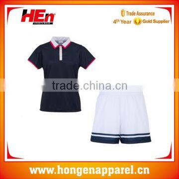 Hongen girls sexy tennis wear fitness style /sublimation printed tennis wear