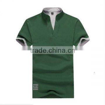 V-neck Polo Shirt Double Mercerized Cotton Polo Shirt,polo T-shirt,brand Men Polo photo-3