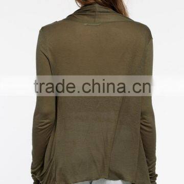 Latest Design Ladies Long Sleeve Open Front Cardigan Factory Price photo-5