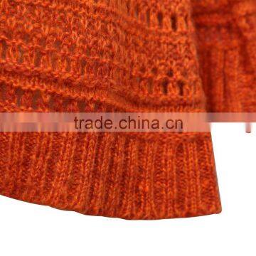 Flare-sleeve Pointelle Cardigan Without Buttons photo-4