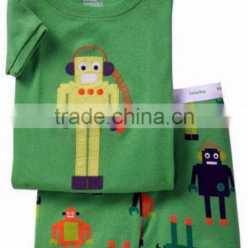 New Fashion Latest boys animal pajamas,Children's Green Cartoon Sleepwear,funny cartoon pajamas