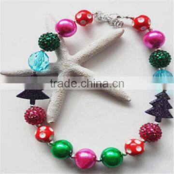 2015wholesale Baby Necklace Handmade Plastic Bead Christmas Necklace for Children Apparel Fashion Matching Necklace photo-3