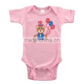 100% soft cotton baby sweat romper printing for kids