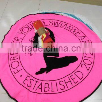 Watermelon Microfiber Printed Round Beach Towel photo-3