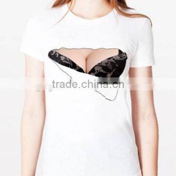Women Sexy Pattern Short Sleeve Tee photo-5