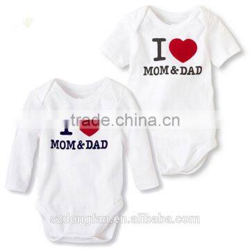 Newborn Baby Clothes Organic Cotton Fabric Romper Jumpsuit Custom Sizes