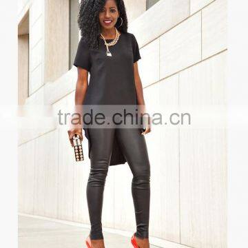 New Fashion Long Tail t Shirt Swallow-tailed Women Blouse Skirt Long Back Short Front Swallow Tailed Shirt for Women photo-4