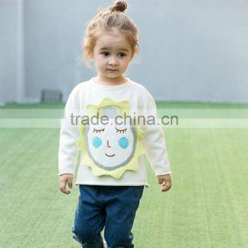 S17685A Kids Clothes Knitted Sweater Girls Pullovers Sweaters