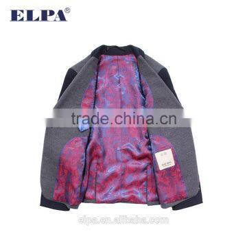 2016 Fashion ELPA 100% Cotton Gray Hot Sale Manufacture School Uniform Kids Blazer photo-6