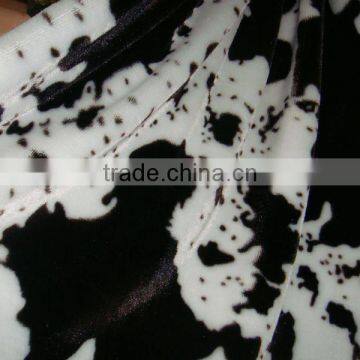 faux fur fleece blanket black and white