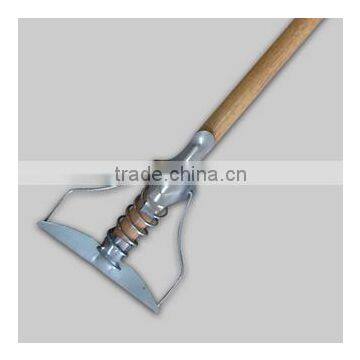 Iron Clip With Wood Handle Mop