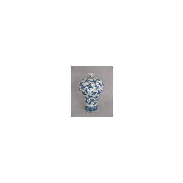 Decorative Handmade Blue and White Porcelain Vase