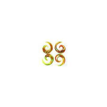 Tragus Glass Spiral Plugs Body Jewelry 5/8