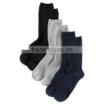 men cotton rib socks men dress socks