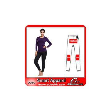 New Fashion Soft Women Tight Legging With Battery Heating System Heating Clothing Warm OUBOHK