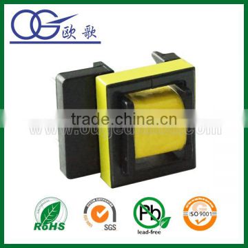 EE19 horizontal pin5+4 one side widen transformer 24V 12V 5V price of step up transformer