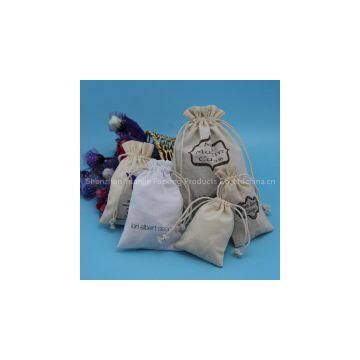Wholesale Customized Small Drawstring Cotton Muslin Bag