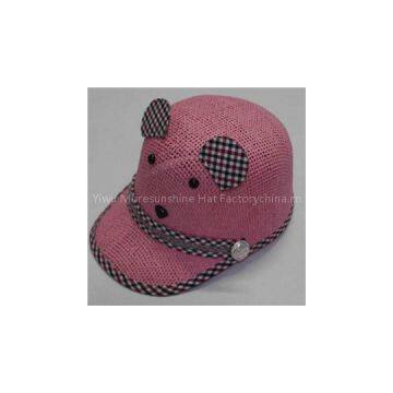 Kids Straw Bucket Hat