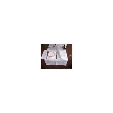 Table linens with hemstitch