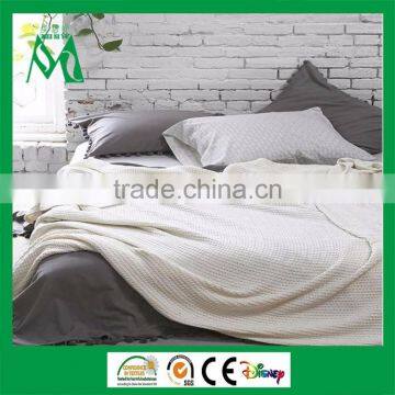 Cotton blanket cover waffle material bedding bedcover