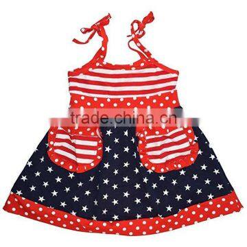 cheap china wholesale kids clothing national day clothing printing summer dress