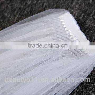 2017 Wholesale New Grance Long Bridal Wedding Veil Long Tulle Wedding Veils HL18 photo-4