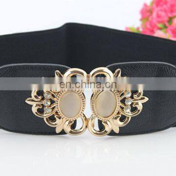 Women Elastic Decorative Waist Dresses Elastic Belt