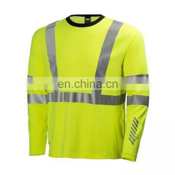 Hot Sale Cheap Price of 100% Cotton Safety hi Vis Work Polo t Shirts With Reflective Tape Polo Shirt