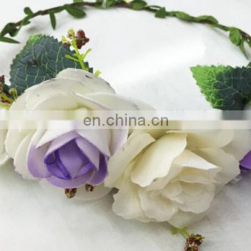 Customized Decorative Artificial Flower Garland Beautiful Flower Headband FH2266