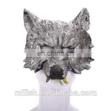 2017 Halloween decorations rubber animal masks Horror wolf head mask for party wholesale MFJ-0106