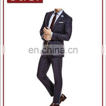 Mens Windowpane Check Fashion Suit Blazer For Men In Winter