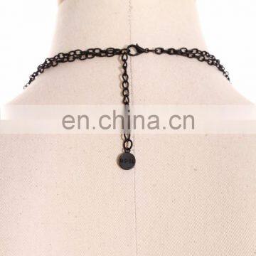 Steampunk Bird Necklace With Chains Plastic Crystal Beads and Bird's Head photo-4