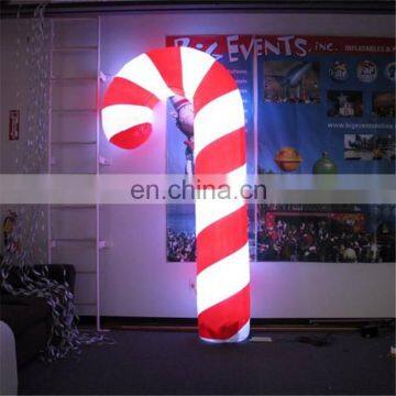 Christmas Decorations Air blown inflatable Christmas Candy Stick/ Candy Cane with LED light