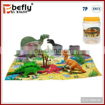 5pcs Cheap plastic dinosaur toy set education