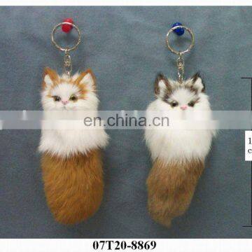 Lovely Cat & Dog handCraft of rabbit fur -keychain ! BEST PRICE!