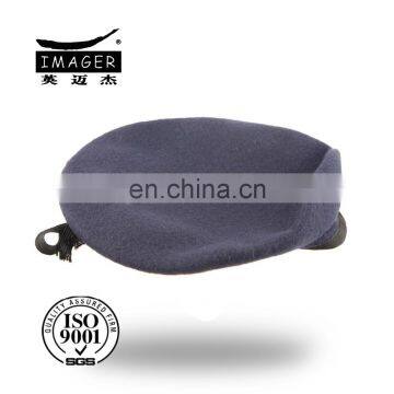 100% Wool Purple Plain Beret Cap