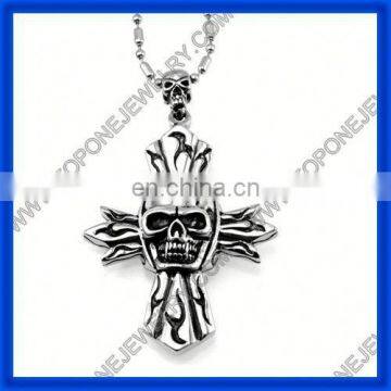 2014 Men's Special Design China Gothic crown skull pendant necklace