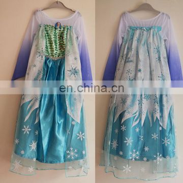 high quality new style wholesale frozen princess elsa costume KC-0039