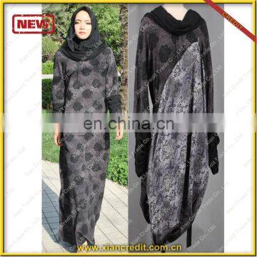 Long sleeve muslim fashion girl abaya