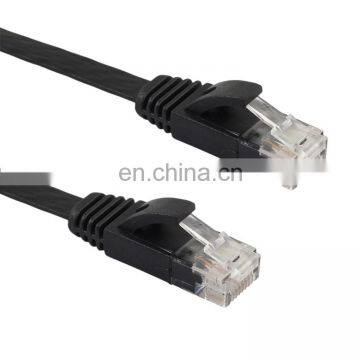 Free Sample 7.6m CAT6 Ultra-thin Flat Ethernet Network LAN Cable, Patch Lead RJ45 (Black) photo-2