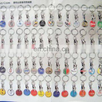 euro trolley coin,trolley coin keyring,metal trolley coin
