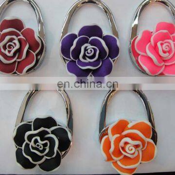 Beautifull Flower Shape Bag Hanger Blank Colouful Hook, Blank Custom Bag Hanger & Purse Hangers photo-2