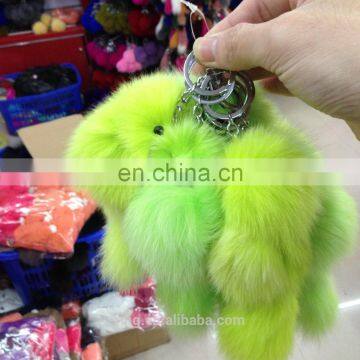 Factory Price Custom Animal Plush Fur Fox Keychain photo-5