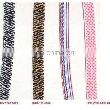 FOE Printing foldover elastic with animal printing