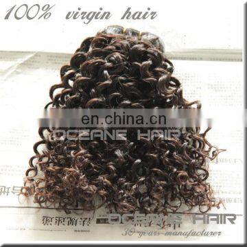 China wholesale high quality unprocessed curly hair extension for black women