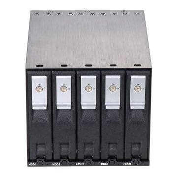 Aluminum 5-bay Slot 3.5in SATA Tray-less Hot Swap Backplane Internal Enclosure for 3.5in SATA HDD Mobile Rack photo-4