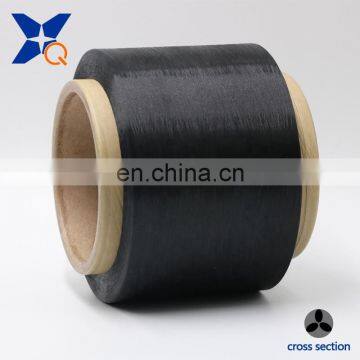 Black Carbon Conductive Polyester Fiber Filaments 20D/4F Trilobal Threeleaf Yarn/ESD Fabric-XTAA239 photo-3