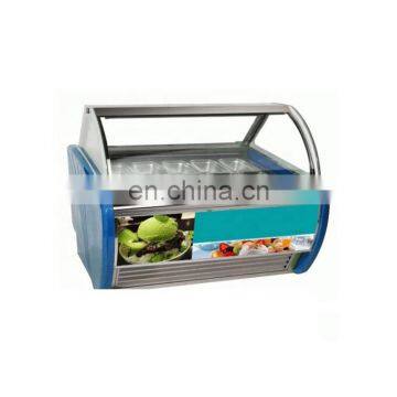 180L Transparent Cabinets Ice Cream Showcase Deep Freezer For Icecreams