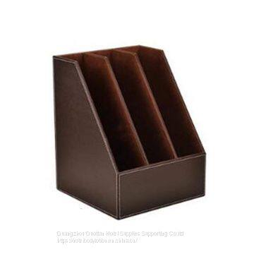 Laundry Storage Bucket Bookcase by Leather Office Supplies Desktop File Rack Data Frame File Storage Box Basket Basket Bar Shelf Multi-Layer Creative,Curved for Bedroom Bathroom photo-2