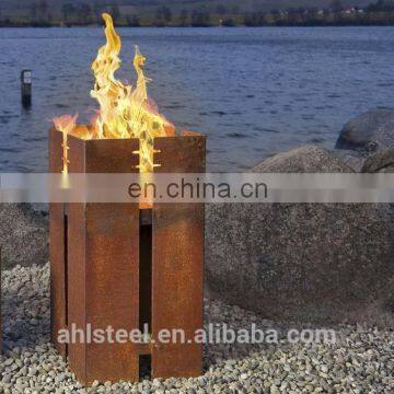 Outdoor Gas Firepit Metal Corten Fire Covers Heater For Garden